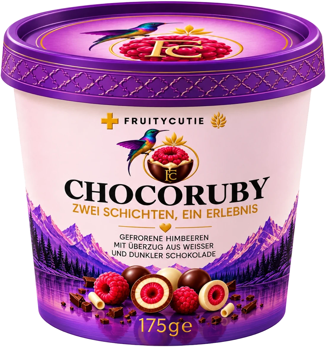 CHOCORUBY Becher, 175 g